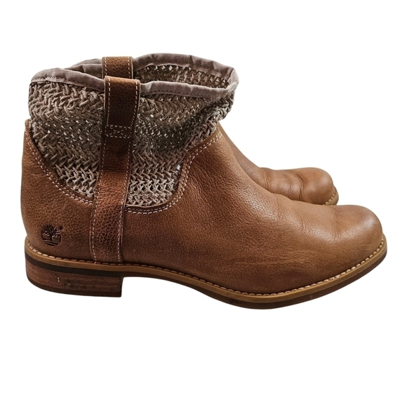 Timberland Savin Hill Leather and Mesh Ankle Boot Booties in 9.5 - Picture 1 of 5